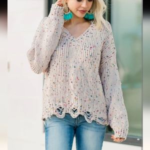 Adora Spring Fling Confetti sweater